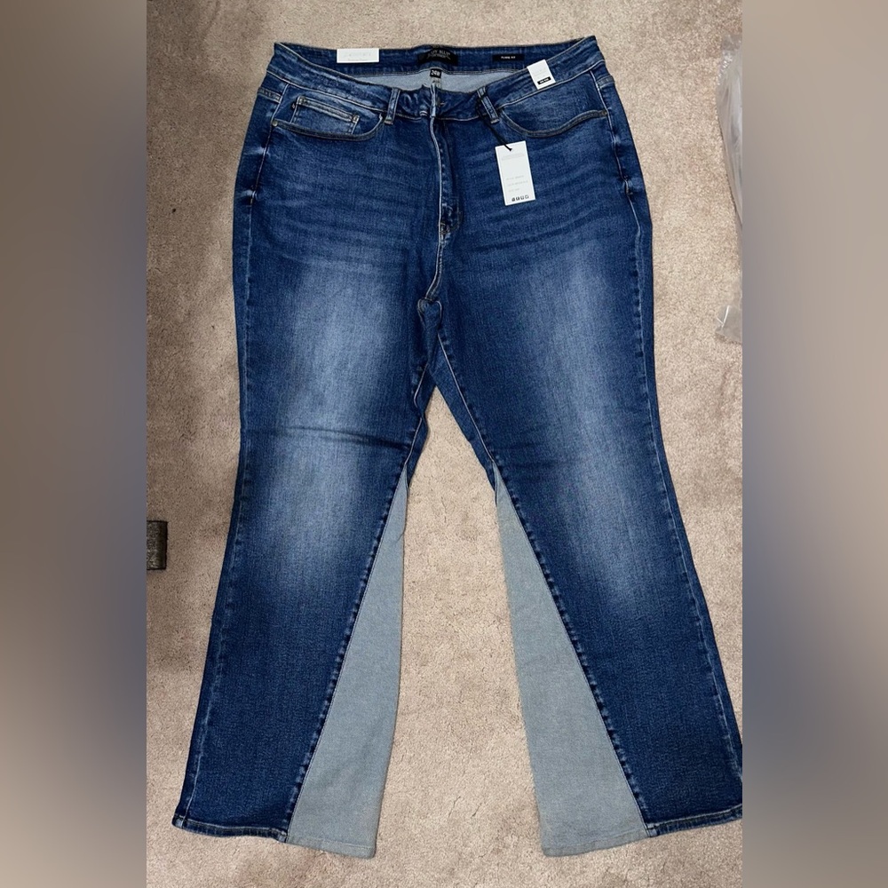 Judy Blue Two-tone Flare Jeans